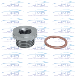 O2 Sensor Bung Adapter - Stainless Steel - M18 to M12 