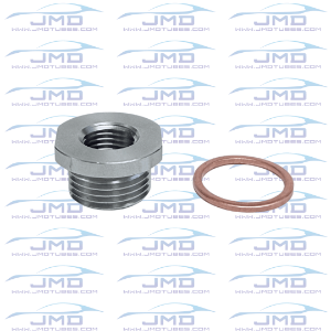 O2 Sensor Bung Adapter - Stainless Steel - M18 to M12 