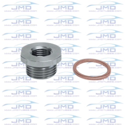 O2 Sensor Bung Adapter - Stainless Steel - M18 to M12 