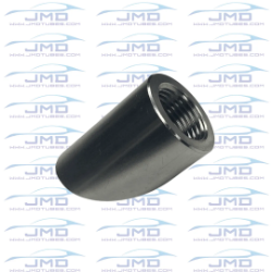 O2 Sensor Bung - Stainless Steel - 45° - with Radius Cut - M18 x 1.5 O2 Sensor Bung w/ Radius Cut