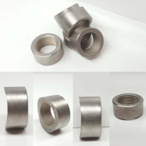 O2 Sensor Bung - Titanium -  with Radius Cut - M18 x 1.5 