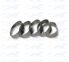 Pie Cuts - Stainless Steel - Oval - 3" Nominal - 15° - Vertical - Pack of 6 