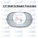 Round to Oval Transition - TRA-SS-OV-RD-250