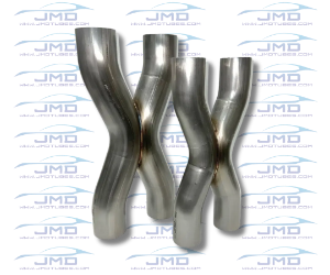 X Pipe - 304 Stainless Steel - 2-1/2" Inlet x 2-1/2" Outlet 